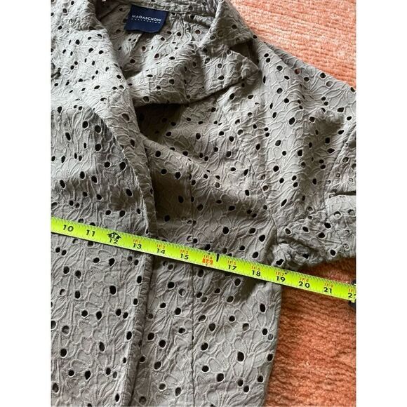 Free with purchase 🛍️Magaschoni Collection cotton cardigan open front - Picture 5 of 7